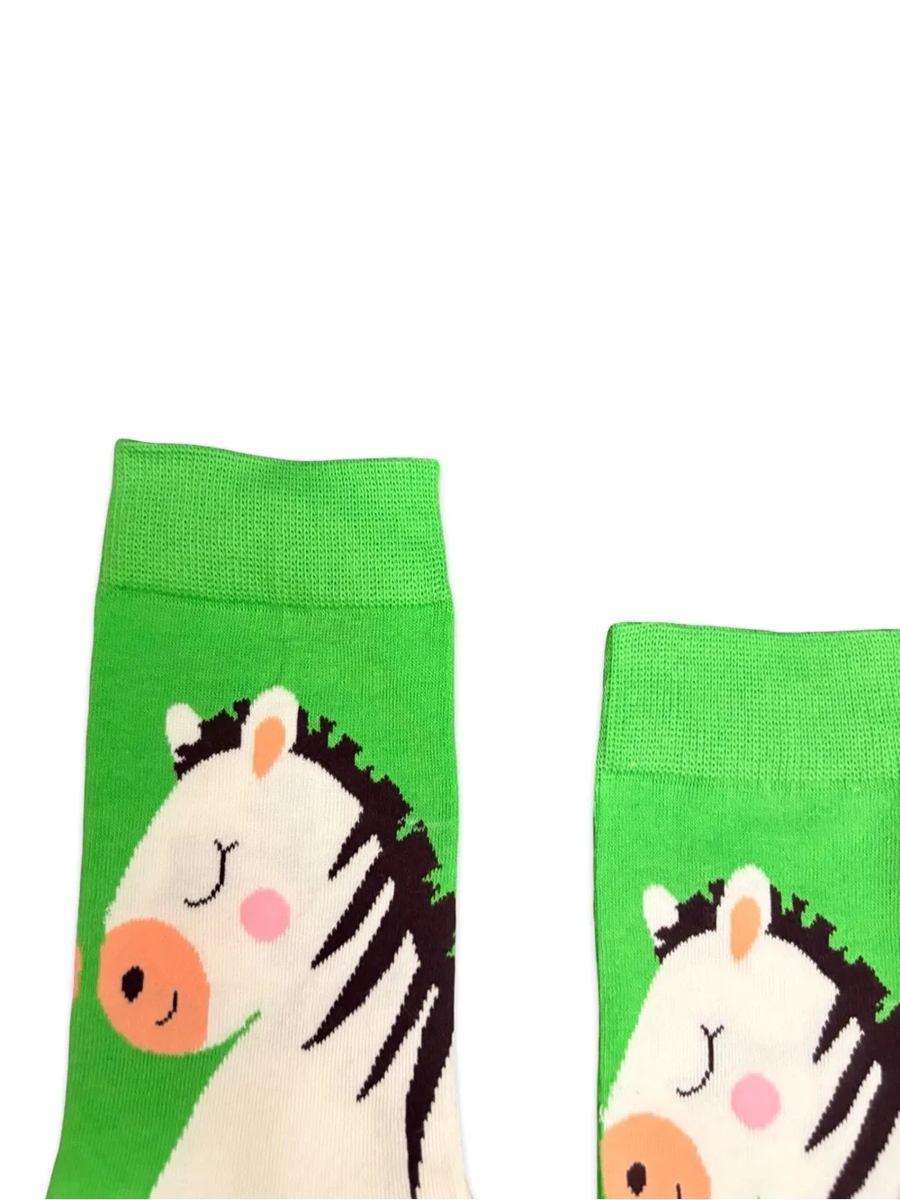 Zebra Novelty Crew Socks One Size Fits Most